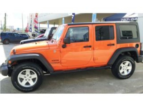 2013 JEEP WRNGLER UNLIMITED ANARANJADO