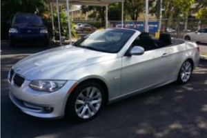 BMW 328i convertible silver