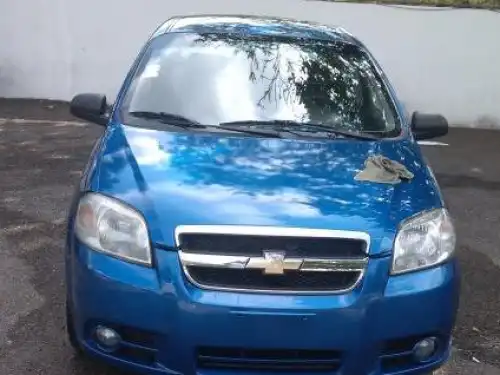 Chevrolet aveo 2010 azul metalico 