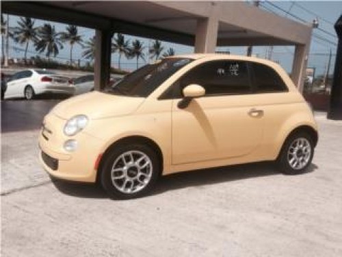 FIAT 500 2012 AMARILLO POCO MILLAJE $13995