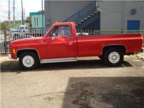 GMC 1976 CLASICA PICK-UP, ROJA, AC, STD