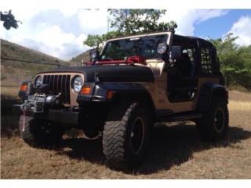 Jeep Wrangler Off Road con muchos accesorios