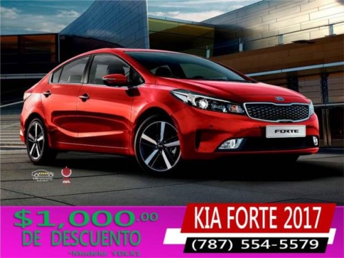 KIA FORTE 2017 .1,000 DE DESCUENTO HOY