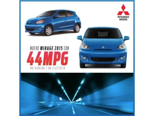 MIRAGE 2015 44mpg GARANTIA 10100 SIN PTO