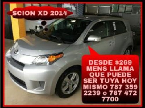 SCION XD 2014 DESDE $269 MENSUAL LIQUIDACION