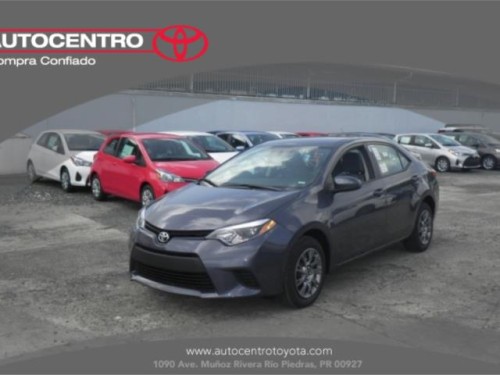 TOYOTA COROLLA L GRIS OSCURO 2015