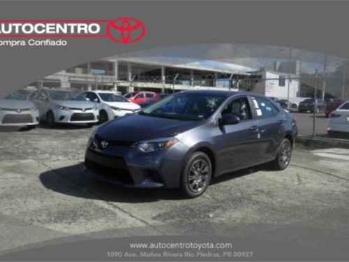 TOYOTA COROLLA L GRIS OSCURO 2015