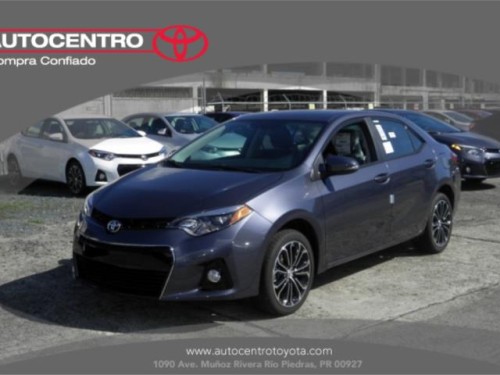 TOYOTA COROLLA S GRIS OSCURO 2015