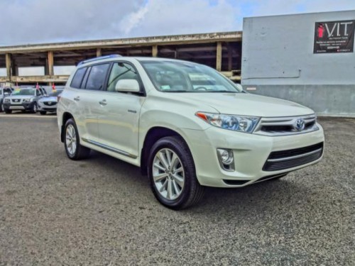 TOYOTA HIGHLANDER 2013 BLANCA PERLA HIBRIDA