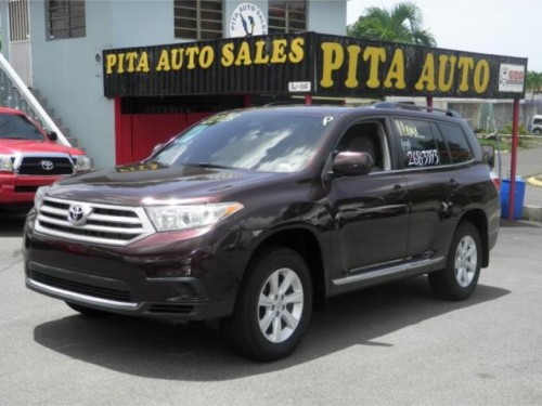 TOYOTA HIGHLANDER 5PTA. ROJO VINO 2013