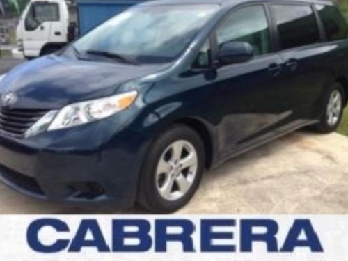 Toyota sienna 2012 importada con poco millage