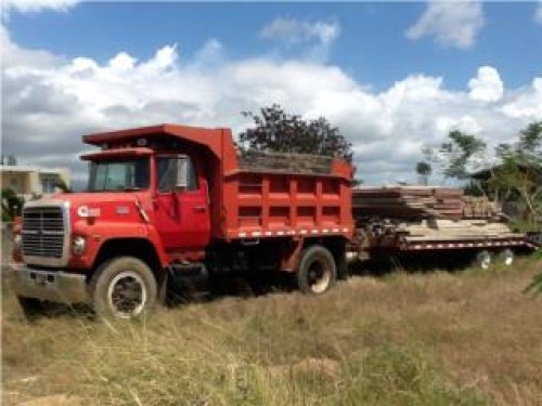 Truck Ford 1980de tumba, motor cumming 290