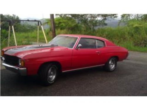 chevrolet malibu color rojo 1972