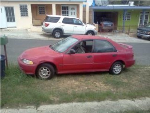 honda civic lx 1993 4 doors automÃ¡tico rojo