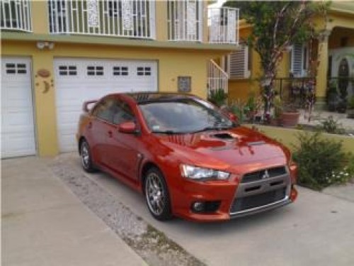 lancer evo x 2010 orenge rotor glow